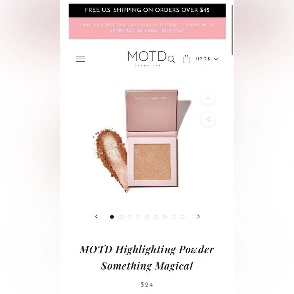 4 piece Makeup bundle New in Box MOTD 1 blush and 3 highlighting powders